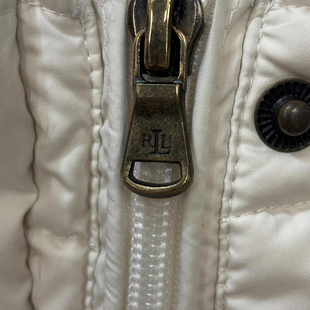 Lauren by Ralph Lauren cream puffer jacket size Large - Picture 5 of 8